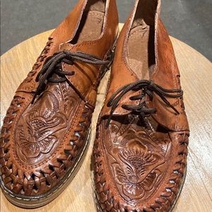 Handmade leather loafers
